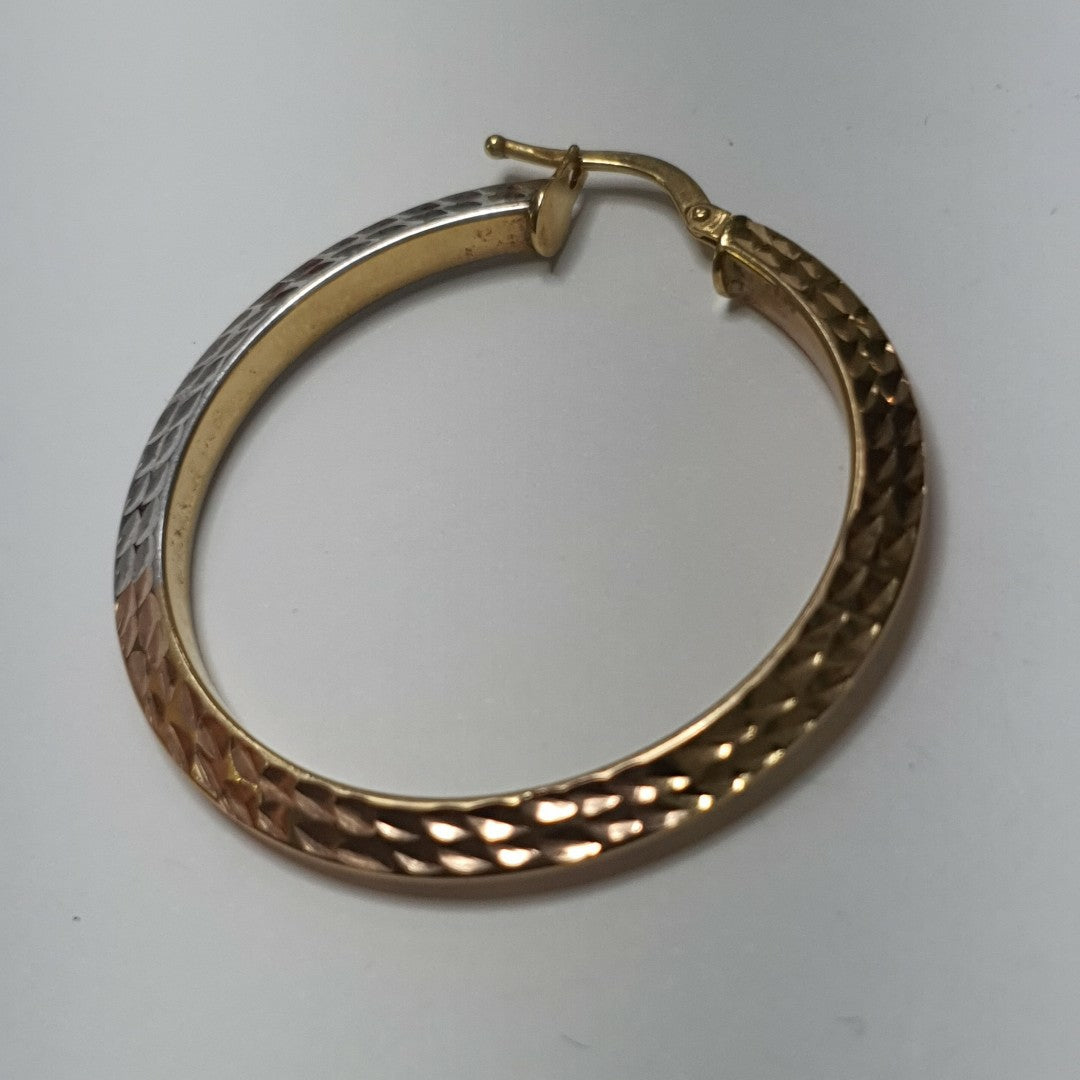 ARRACADAS PAR ORO COMBINADO 14 K 4.3 GRMS (SEMINUEVO)