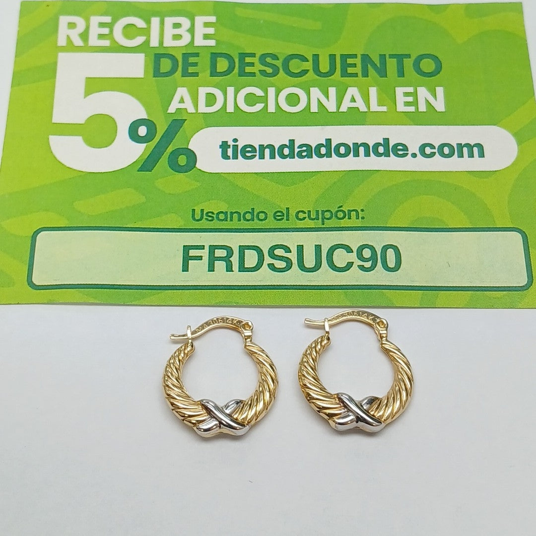 ARRACADAS ORO 14K 1.3 (NUEVO)