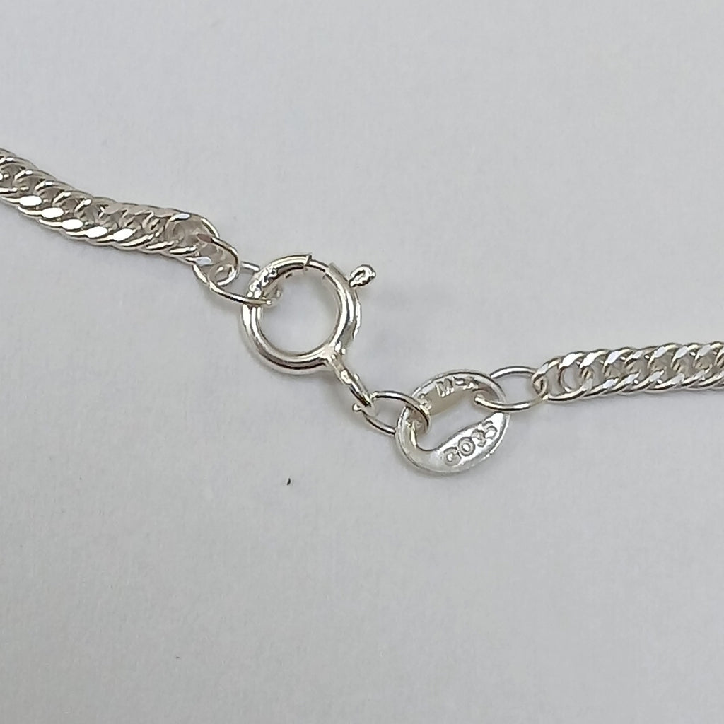 CADENA BARBADA PLATA .925 50 CM 4.32 GR (NUEVO)