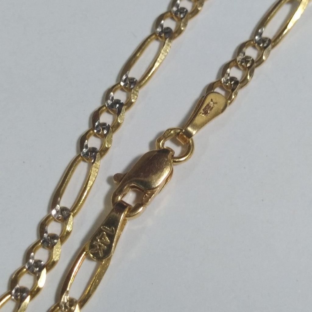 CADENA TEJIDO 3X1 8.4G 55 CM 14K (NUEVO)