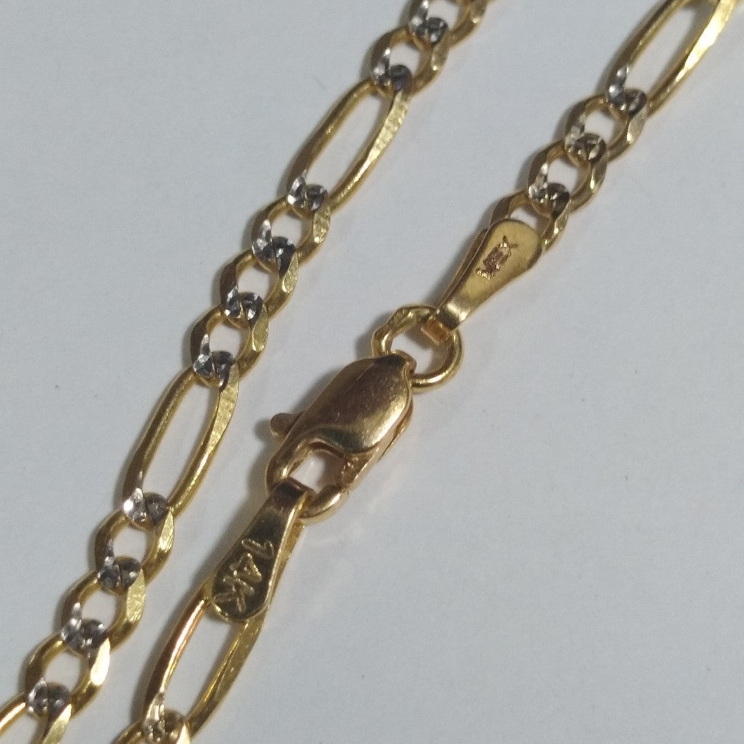 CADENA TEJIDO 3X1 8.4G 55 CM 14K (NUEVO)