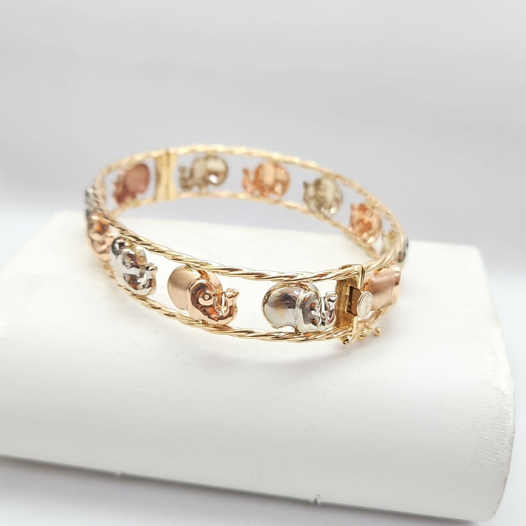 PULSERA RIGIDA ORO 14 K 10 GRMS (SEMINUEVO)