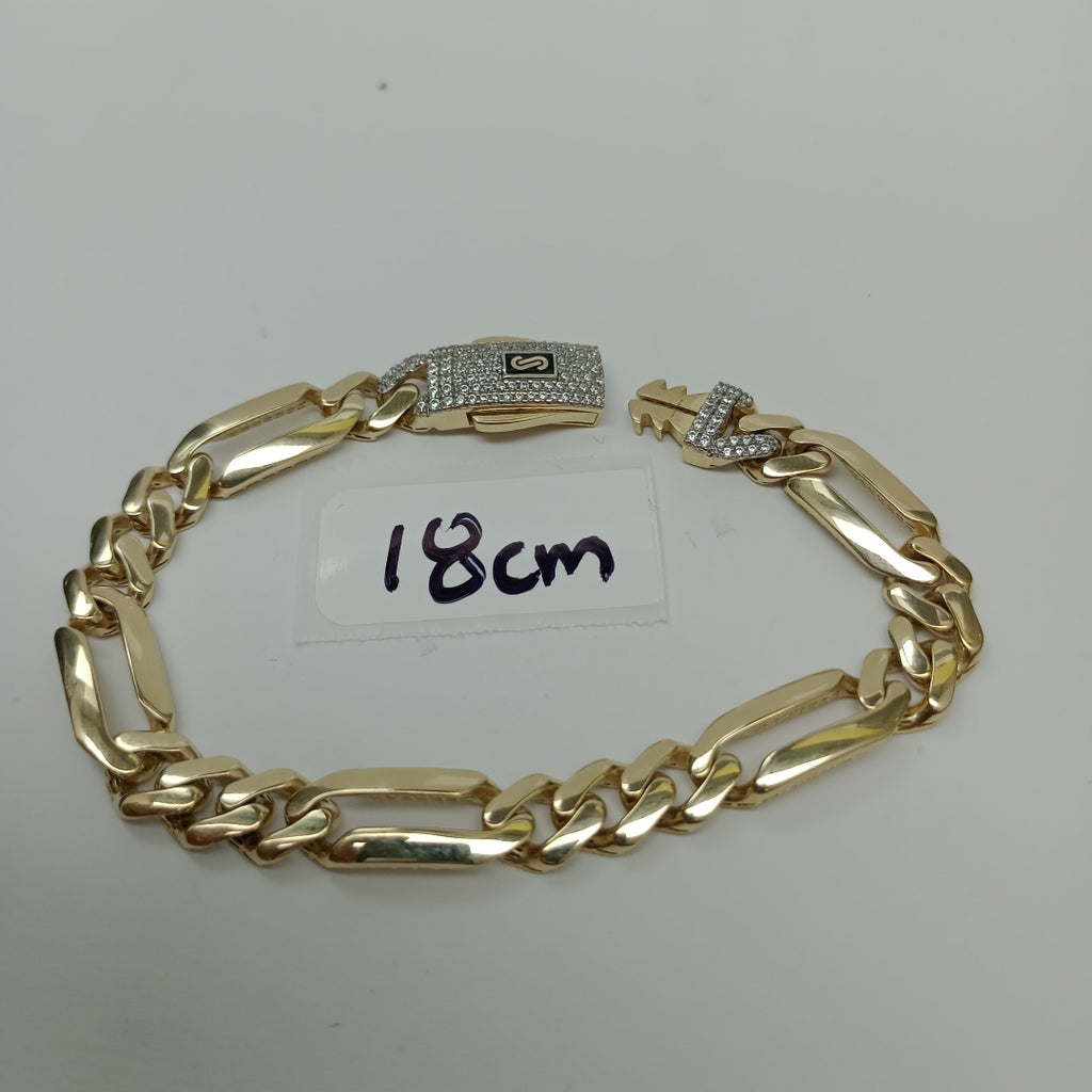 PULSERA MONACO ORO 14K 9 (NUEVO)