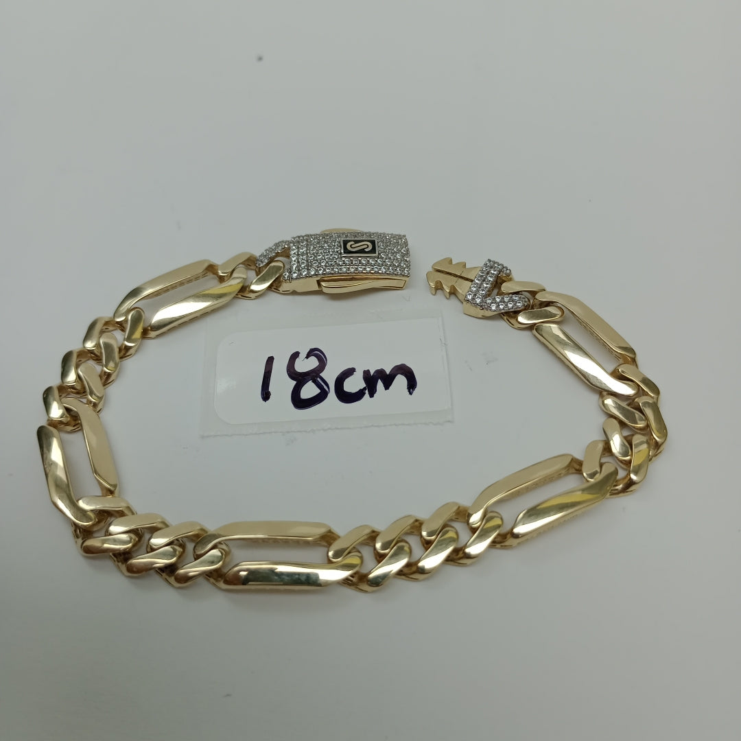 PULSERA MONACO ORO 14K 9 (NUEVO)