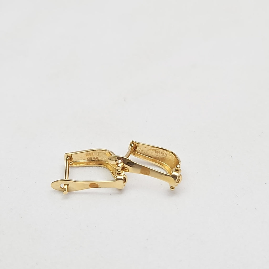 ARRACADAS PAR ORO 10 K 1.7 GRMS (SEMINUEVO)