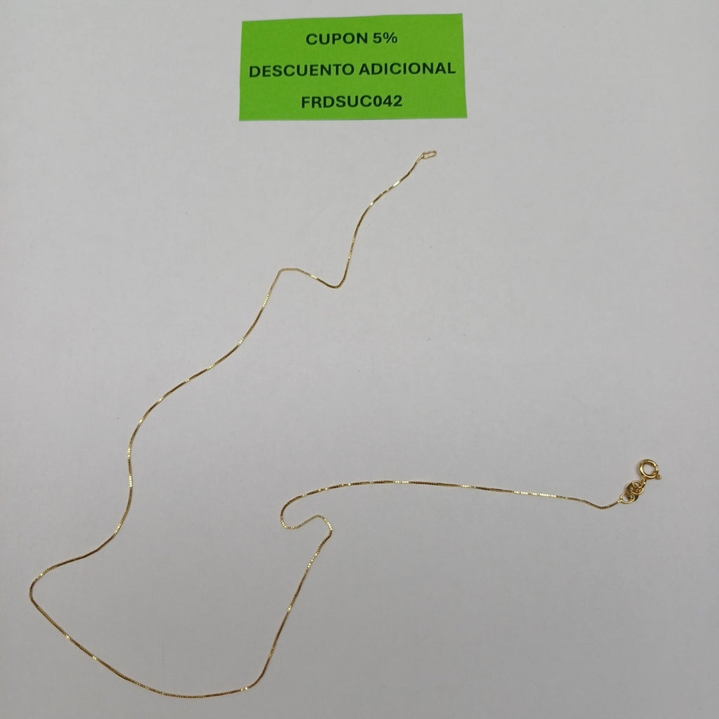 CADENA ORO 14 K 0,90 GRMS (SEMINUEVO)