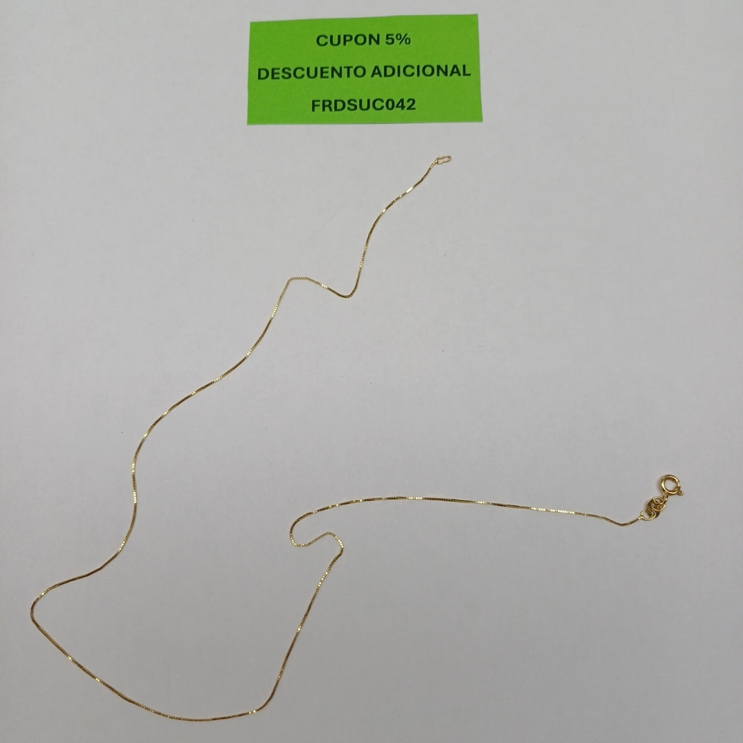 CADENA ORO 14 K 0,90 GRMS (SEMINUEVO)