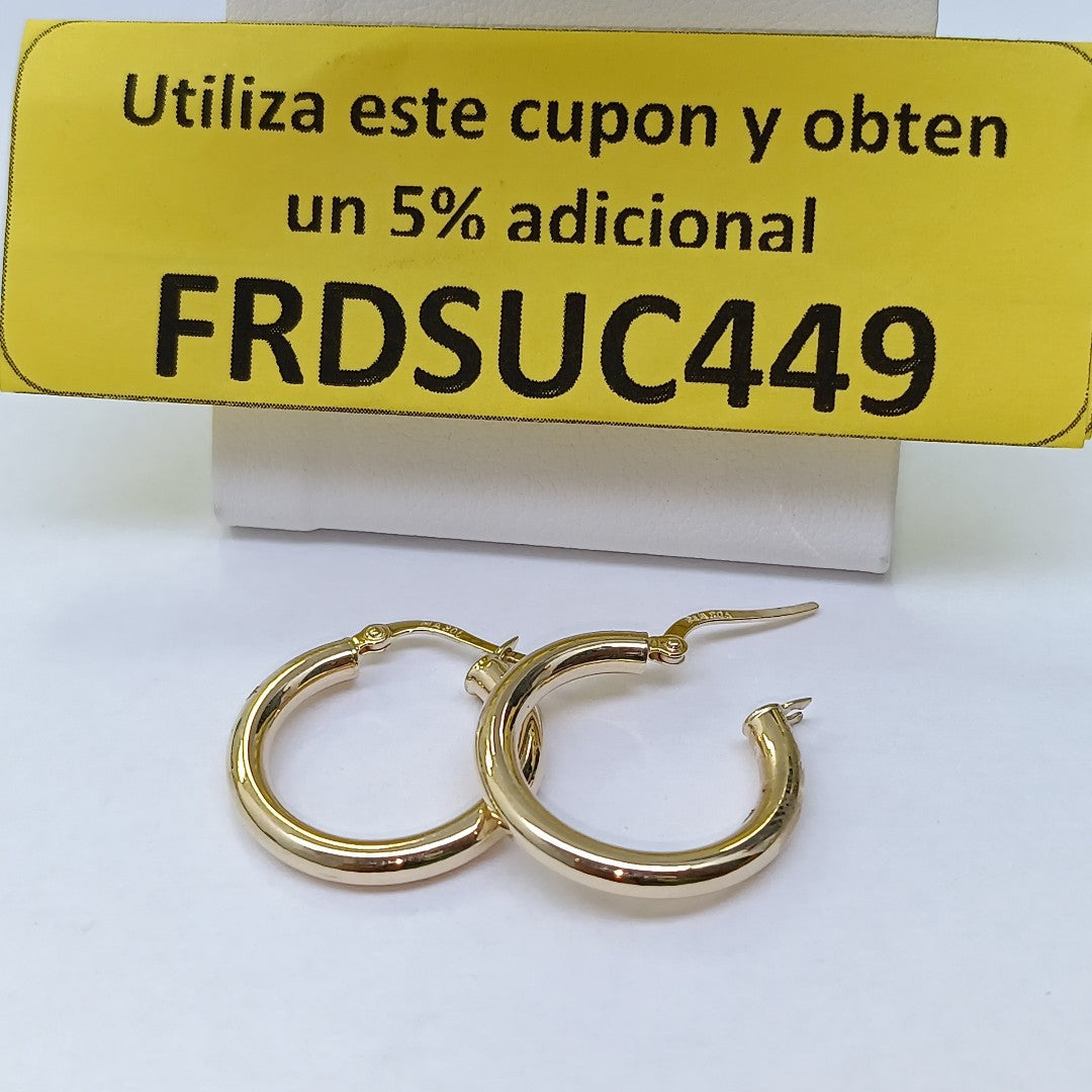 ARRACADAS ORO 14K 1.5 (NUEVO)