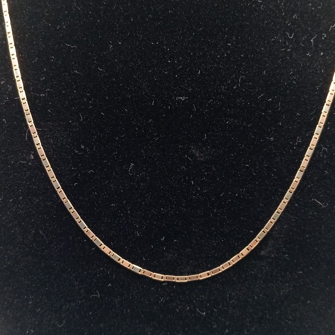 CADENA ORO COMBINADO 10 K 1,60 GRMS (SEMINUEVO)