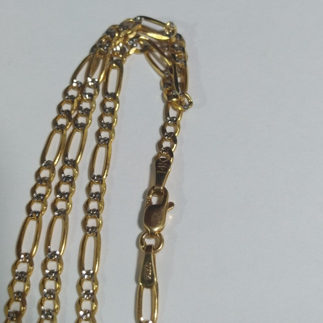 CADENA TEJIDO 3X1 8.3G 55 CM 14K (NUEVO)