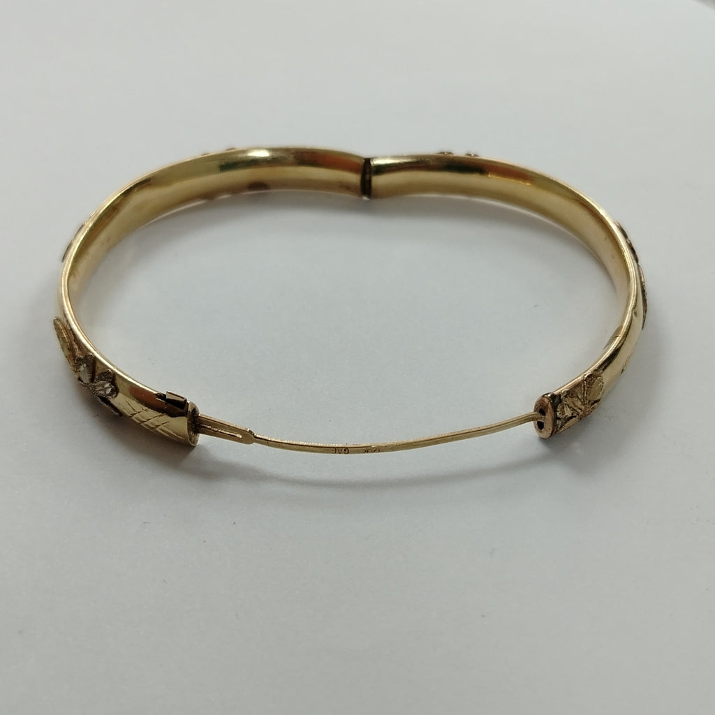 PULSERA RIGIDA ORO 14 K 12.9 GRMS (SEMINUEVO)