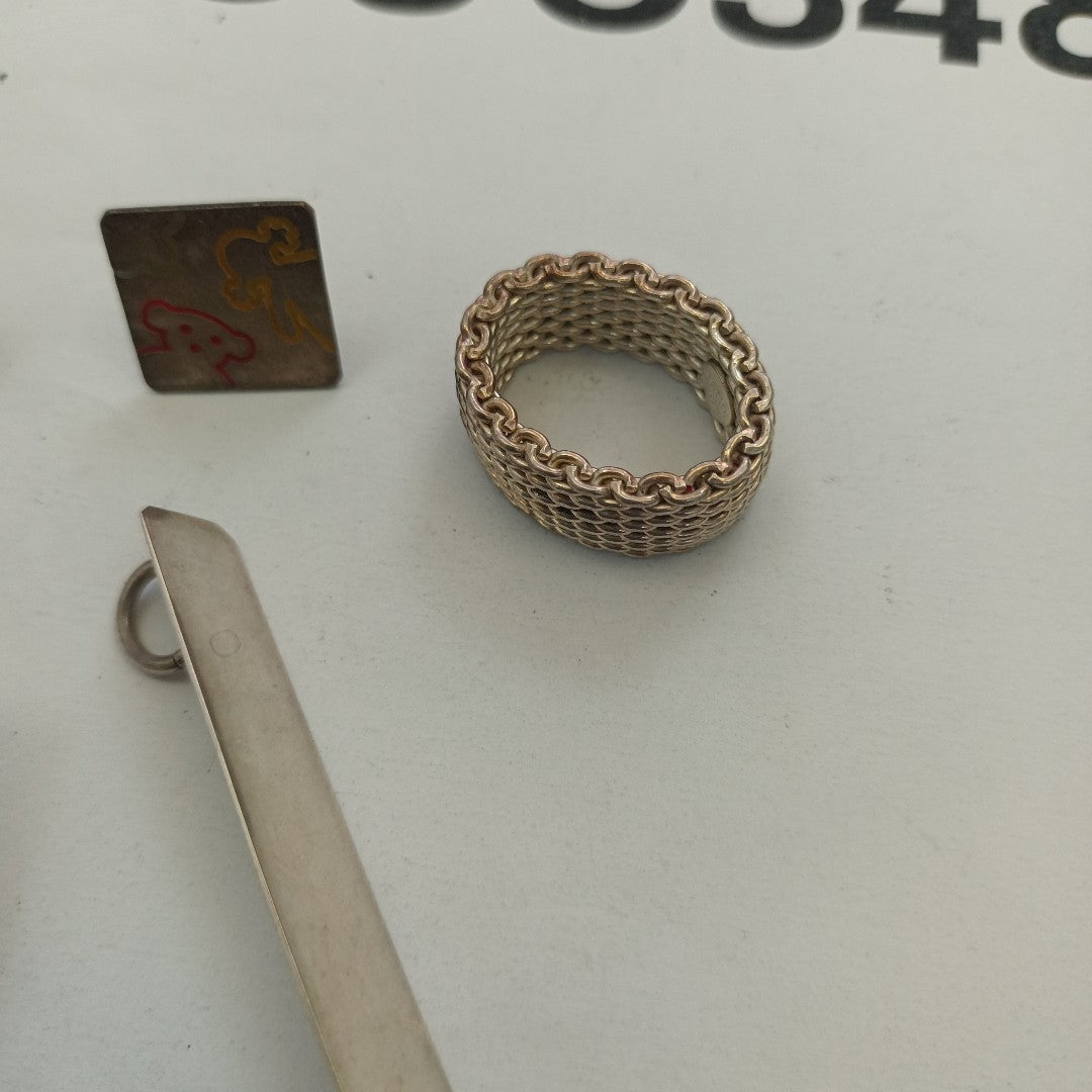 ANILLITO,ARETES PAR,DIJE PLATA 20,50 GRMS (SEMINUEVO)