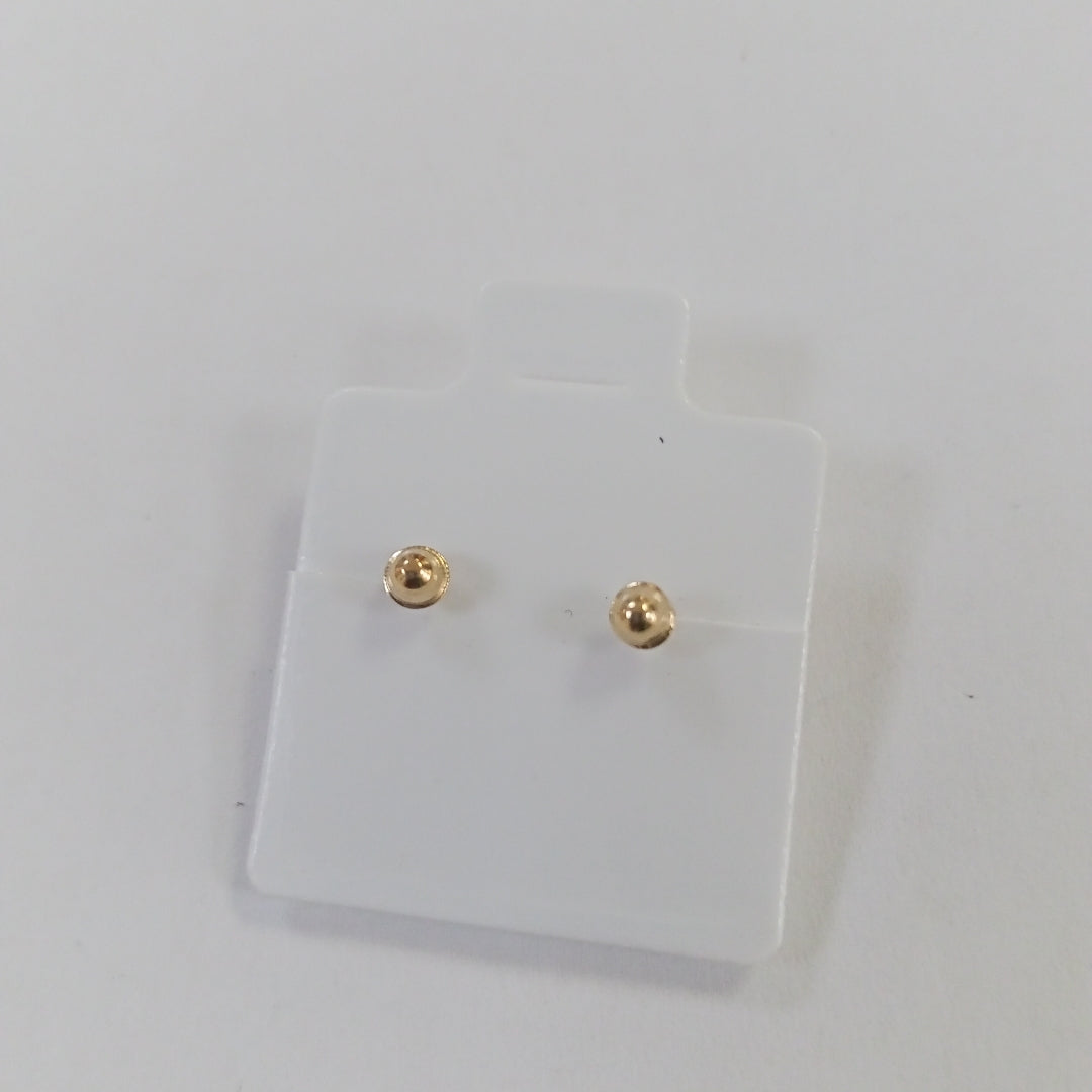 BROQUELES BROQUEL FIG BOTON C CIRCONIA 14K 0.2916 GR (NUEVO)