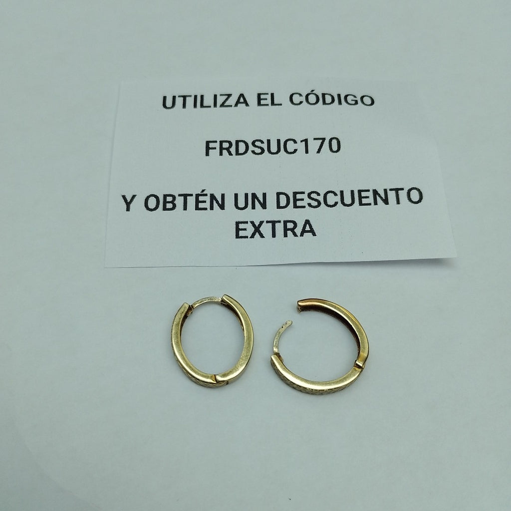 ARRACADAS PAR ORO 10 K 2 GRMS (SEMINUEVO)