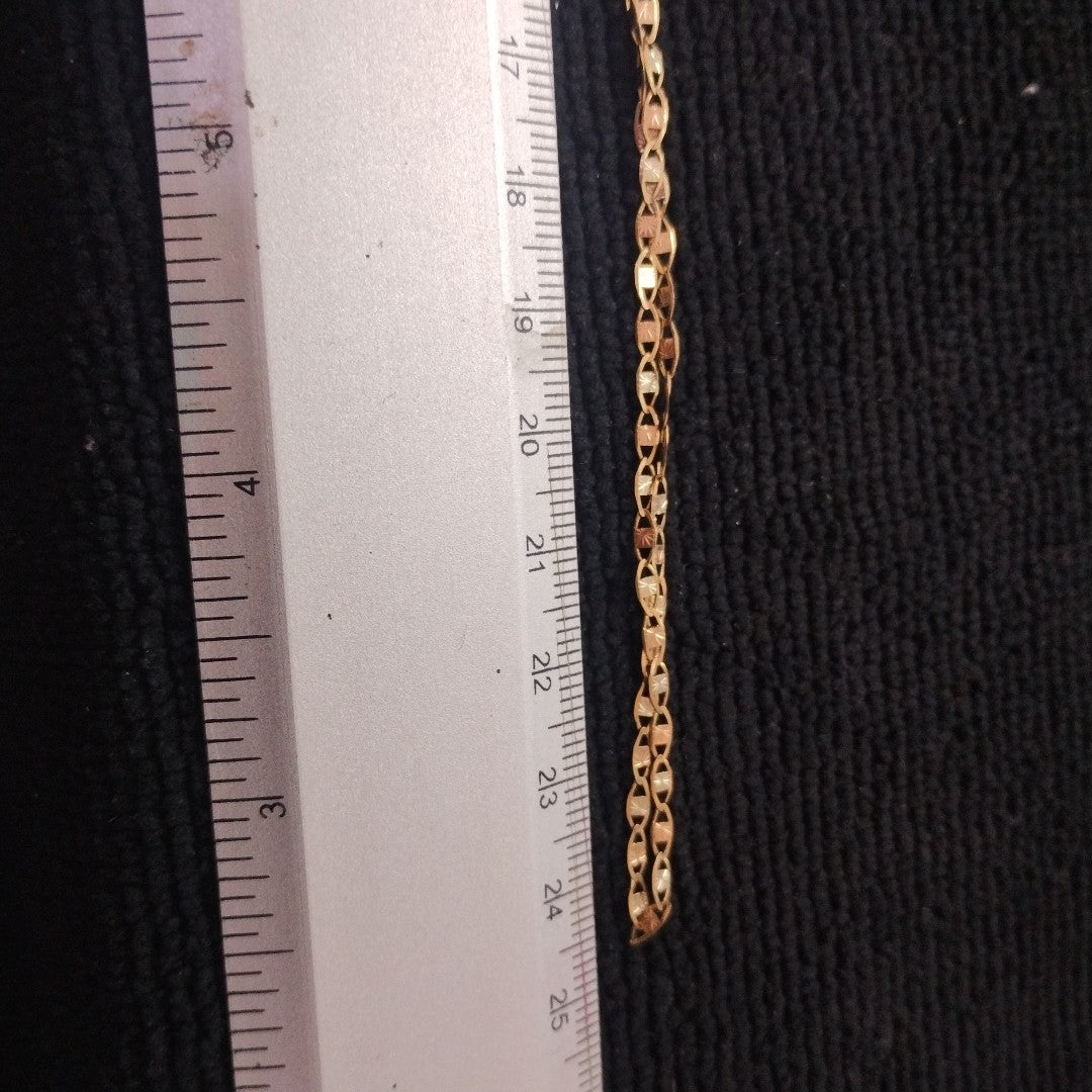 CADENA ORO COMBINADO 10 K 2.1 GRMS (SEMINUEVO)
