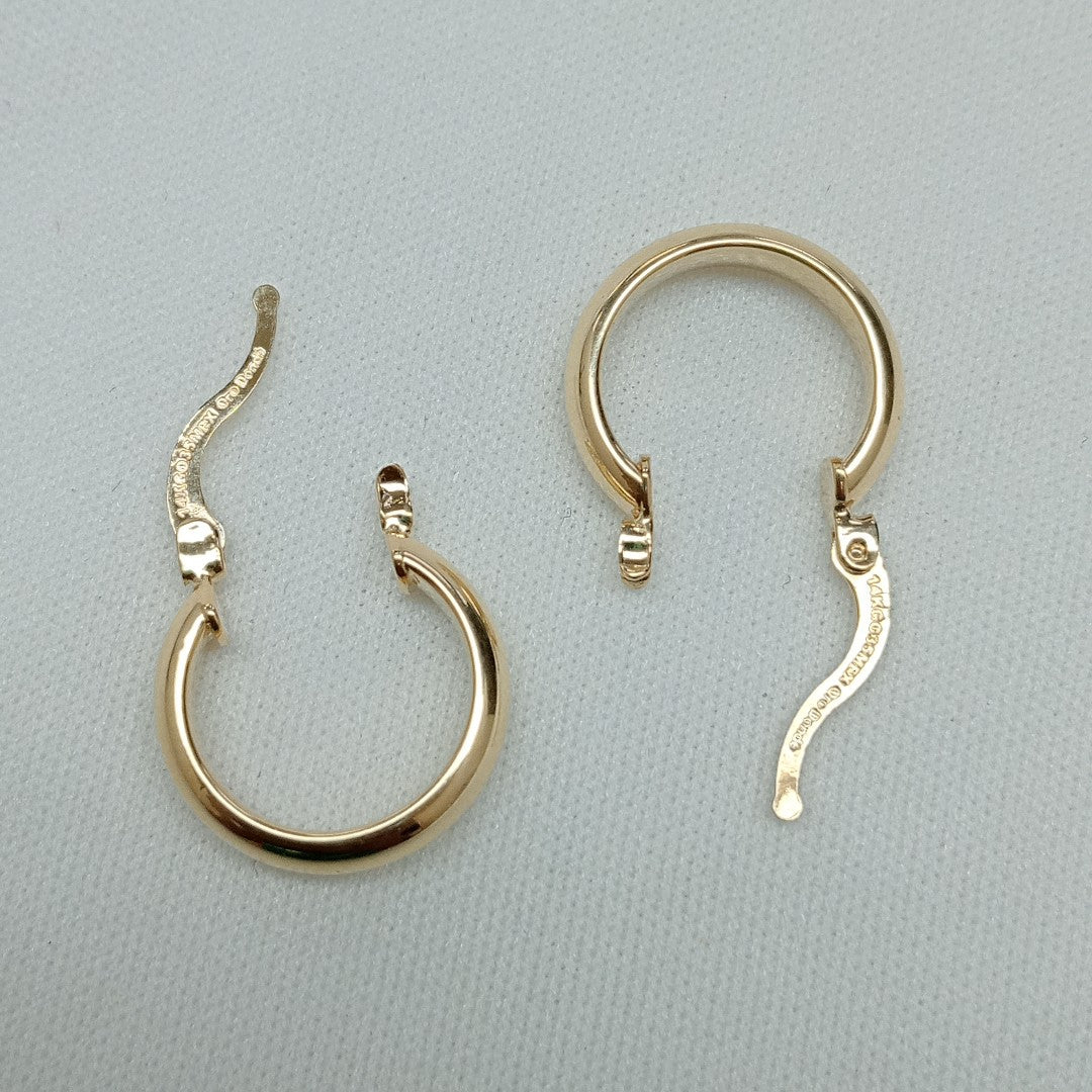 ARETES ARRACADA LISA 14K 1.8 GR (NUEVO)