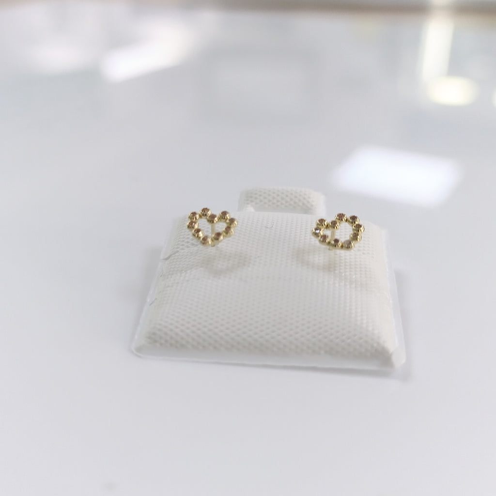 BROQUELES BROQUEL FIG CORAZON 14K 0.23 GR (NUEVO)
