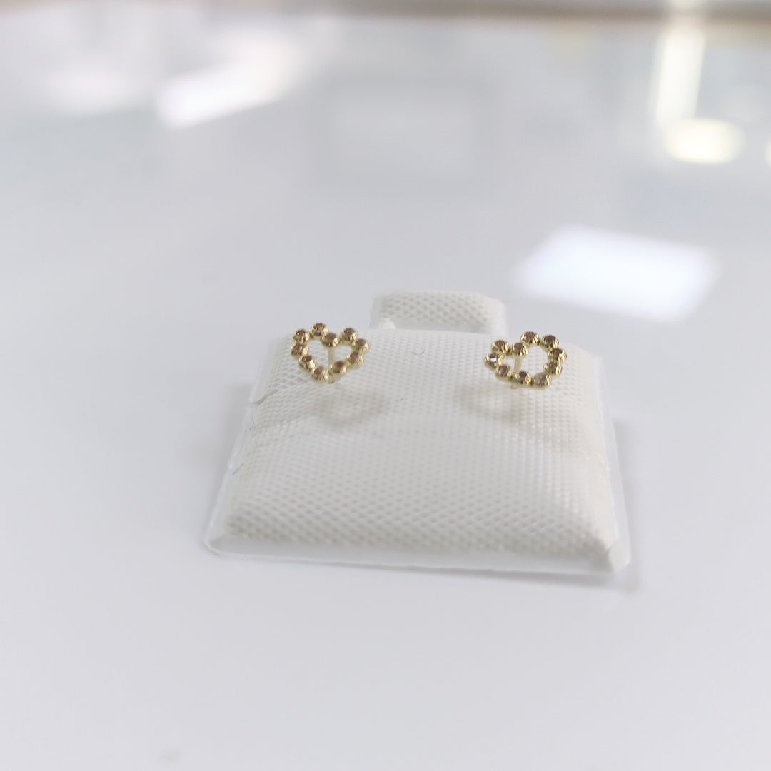 BROQUELES BROQUEL FIG CORAZON 14K 0.23 GR (NUEVO)
