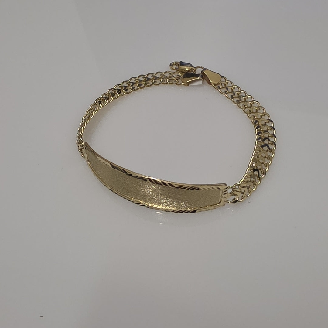 PULSERA ESCLAVA CHINO 14K 21 CM 9.9 GR (NUEVO)