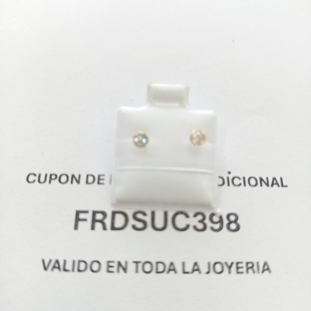 BROQUELES BROQUEL C CIRCONIA 14K 0.1501 GR (NUEVO)