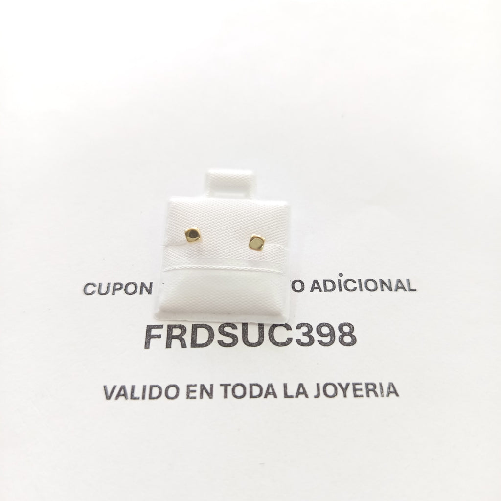 BROQUELES BROQUEL FIG CUBO 14K 0.203 GR (NUEVO)
