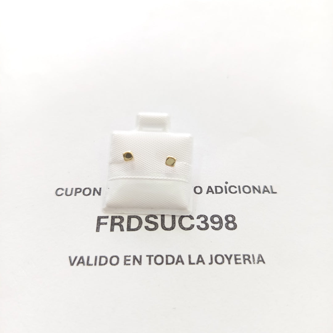 BROQUELES BROQUEL FIG CUBO 14K 0.203 GR (NUEVO)