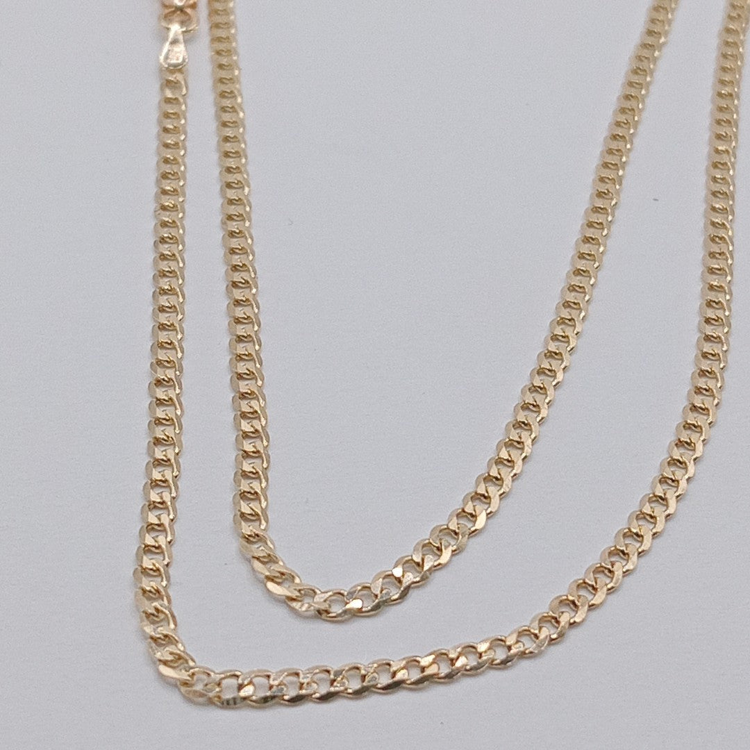 CADENA BARBADA 14K 60 CM 6 GR (NUEVO)