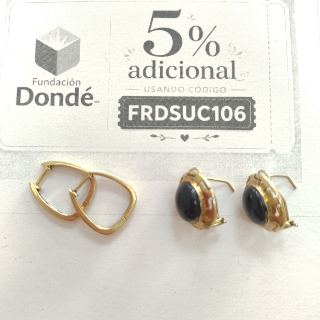 ARETES PAR ORO 10 K 7 GRMS (SEMINUEVO)