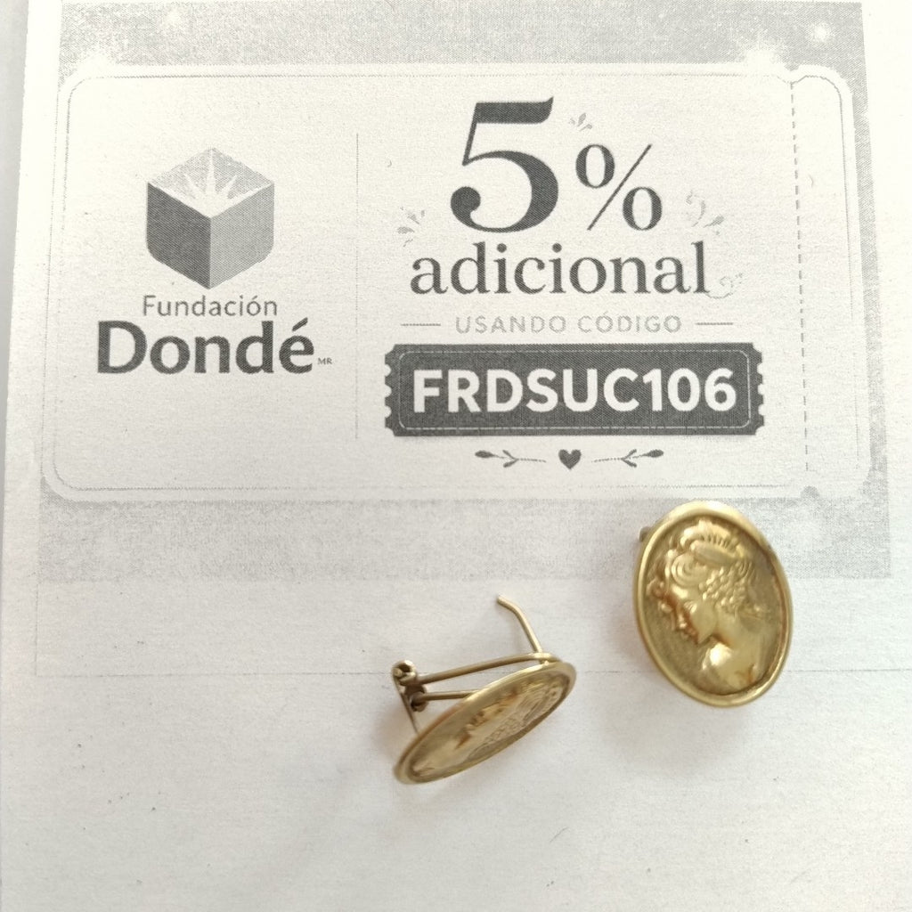 ARETES PAR ORO 10 K 2.9 GRMS (SEMINUEVO)
