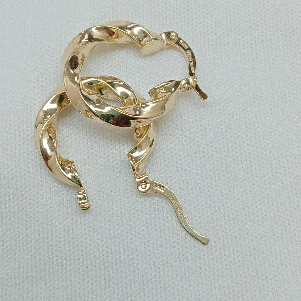ARETES ARRACADA TORZAL 14K 1.9 GR (NUEVO)