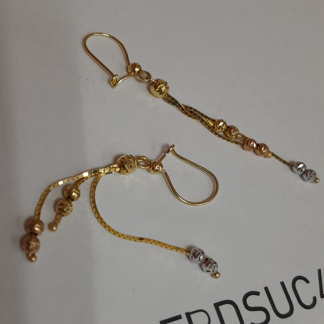 ARETES PAR ORO 14 K 2,50 GRMS (SEMINUEVO)