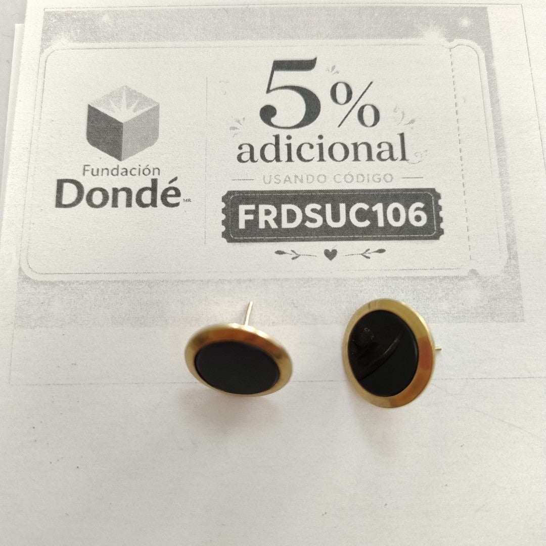 BROQUELES PAR ORO 14 K 3.1 GRMS (SEMINUEVO)