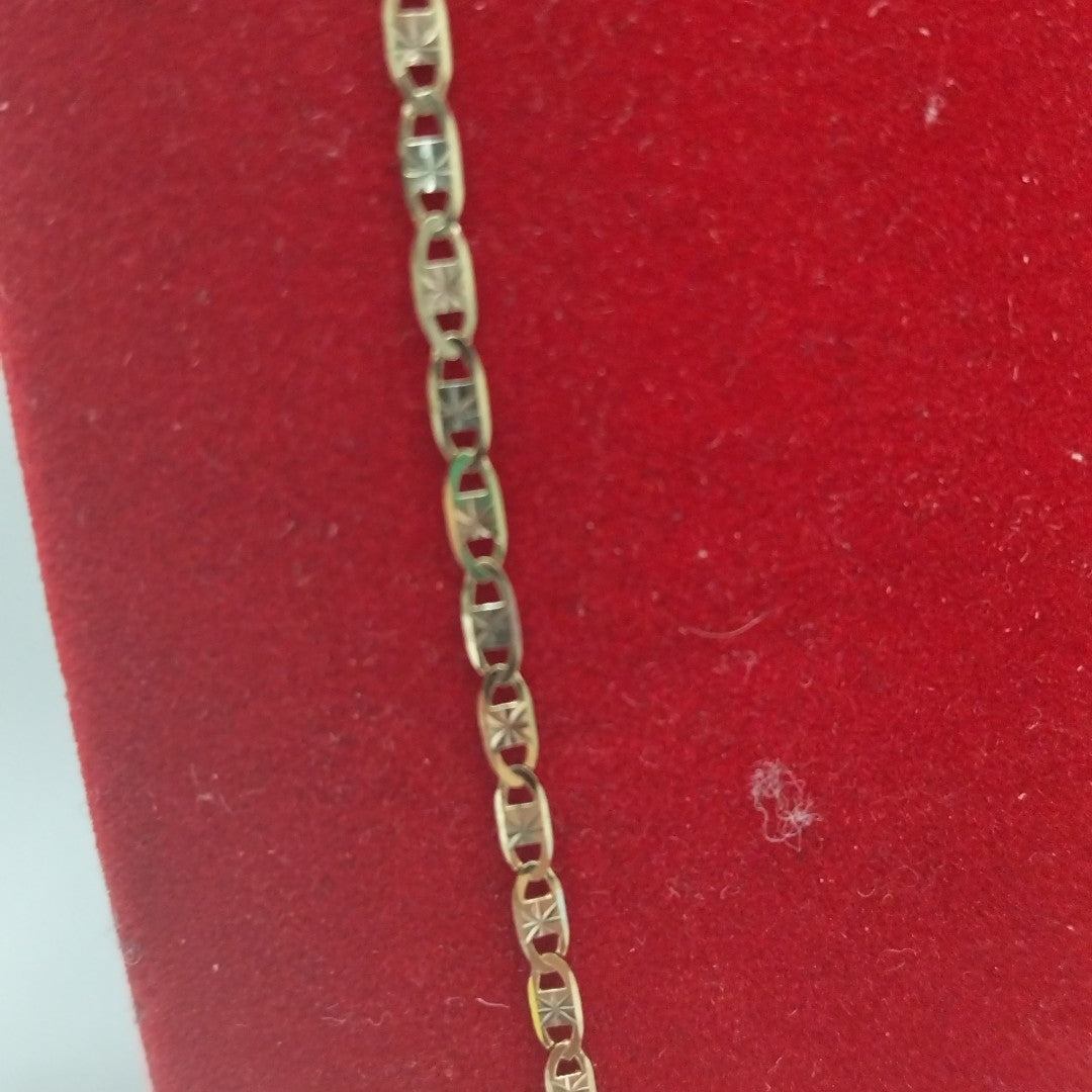 CADENA ORO, ORO COMBINADO 10 K 2.1 GRMS (SEMINUEVO)