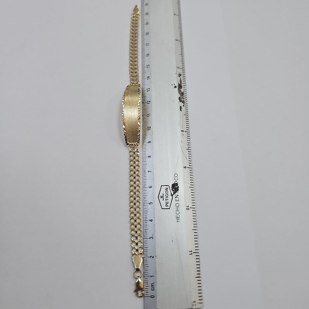PULSERA ESCLAVA CHINO 14K 21 CM 9.8 GR (NUEVO)