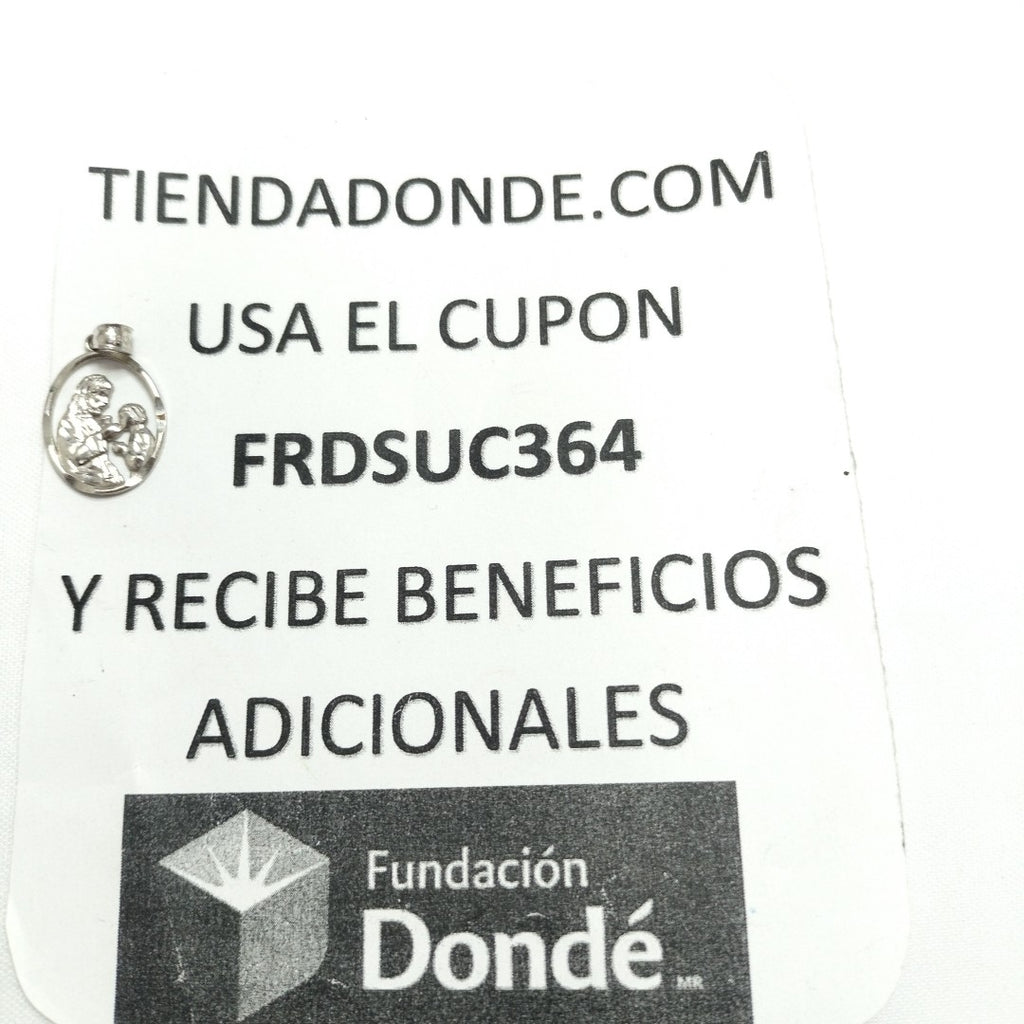 MEDALLA RELIGIOSA ORO, ORO BLANCO 14 K 1.5 GRMS (SEMINUEVO)