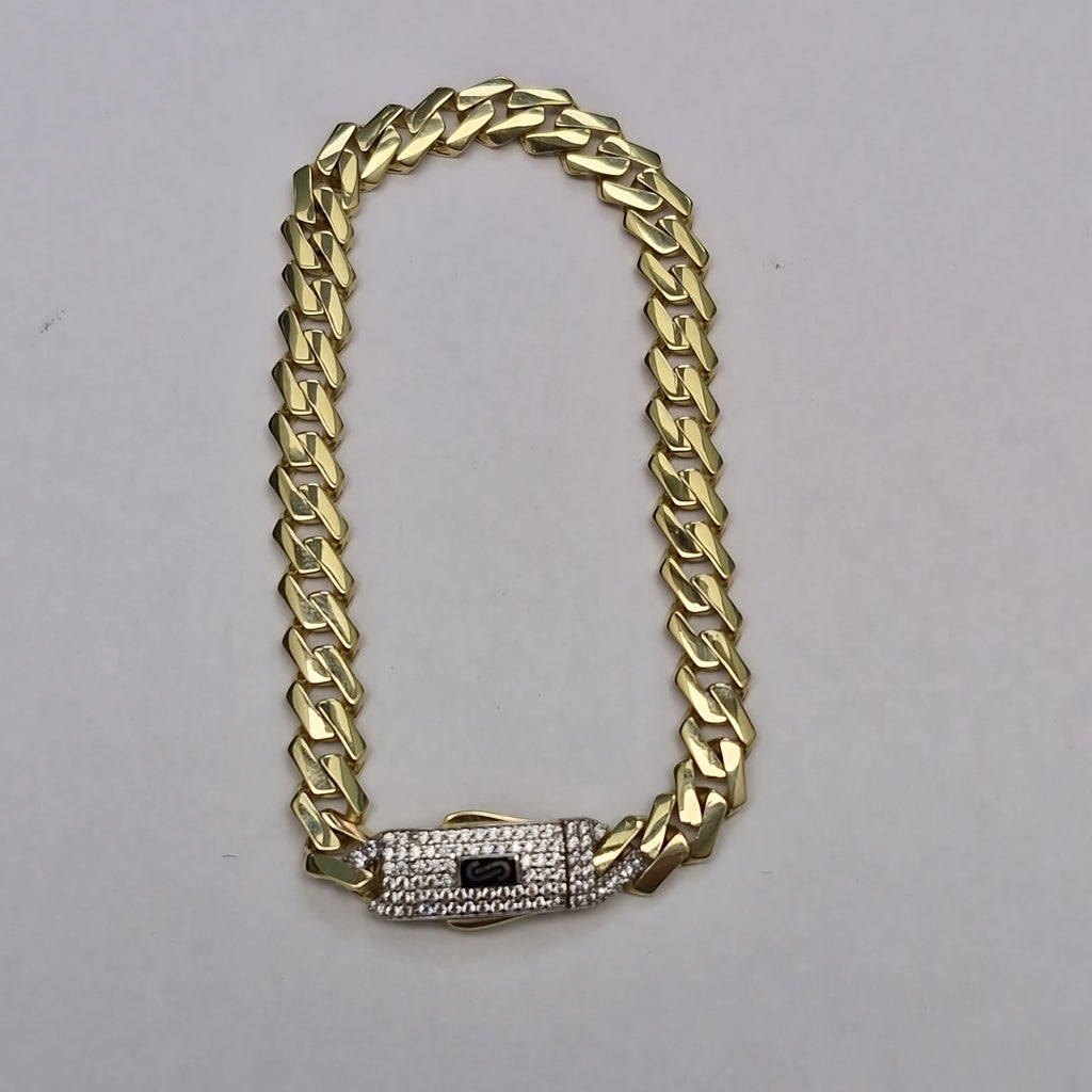 PULSERA MONACO ORO 10K 7 (NUEVO)