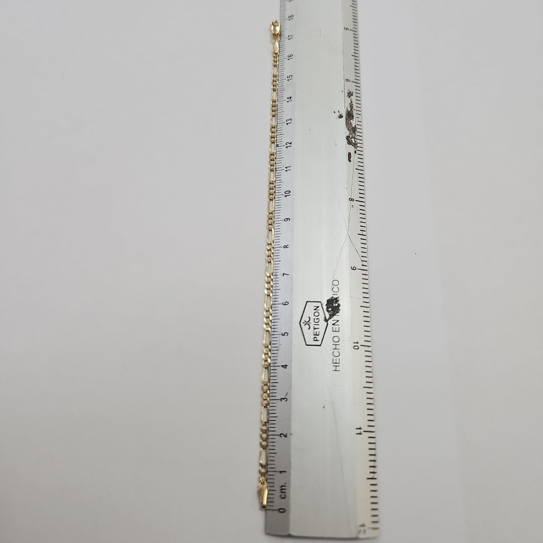 PULSERA TEJIDO 3X1 14K 18 CM 2 GR (NUEVO)