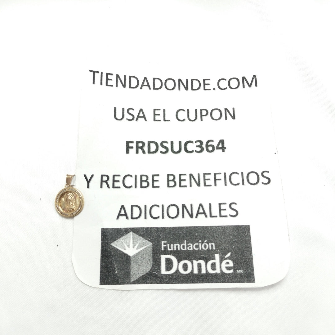 MEDALLA RELIGIOSA ORO 14 K 1.2 GRMS (SEMINUEVO)