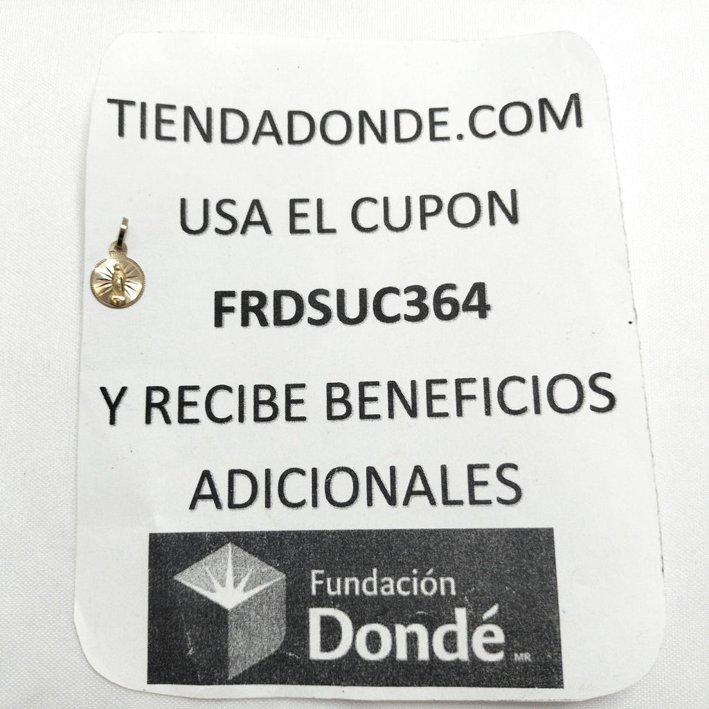 MEDALLA RELIGIOSA ORO 10 K 0,50 GRMS (SEMINUEVO)