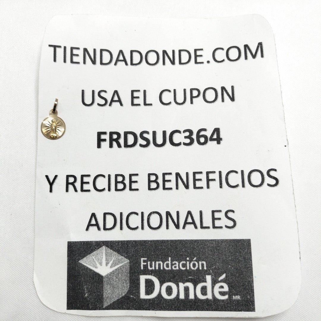 MEDALLA RELIGIOSA ORO 10 K 0,50 GRMS (SEMINUEVO)