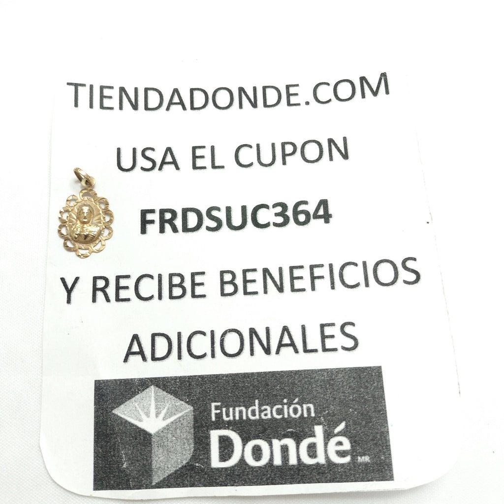MEDALLA RELIGIOSA ORO 10 K 1.6 GRMS (SEMINUEVO)