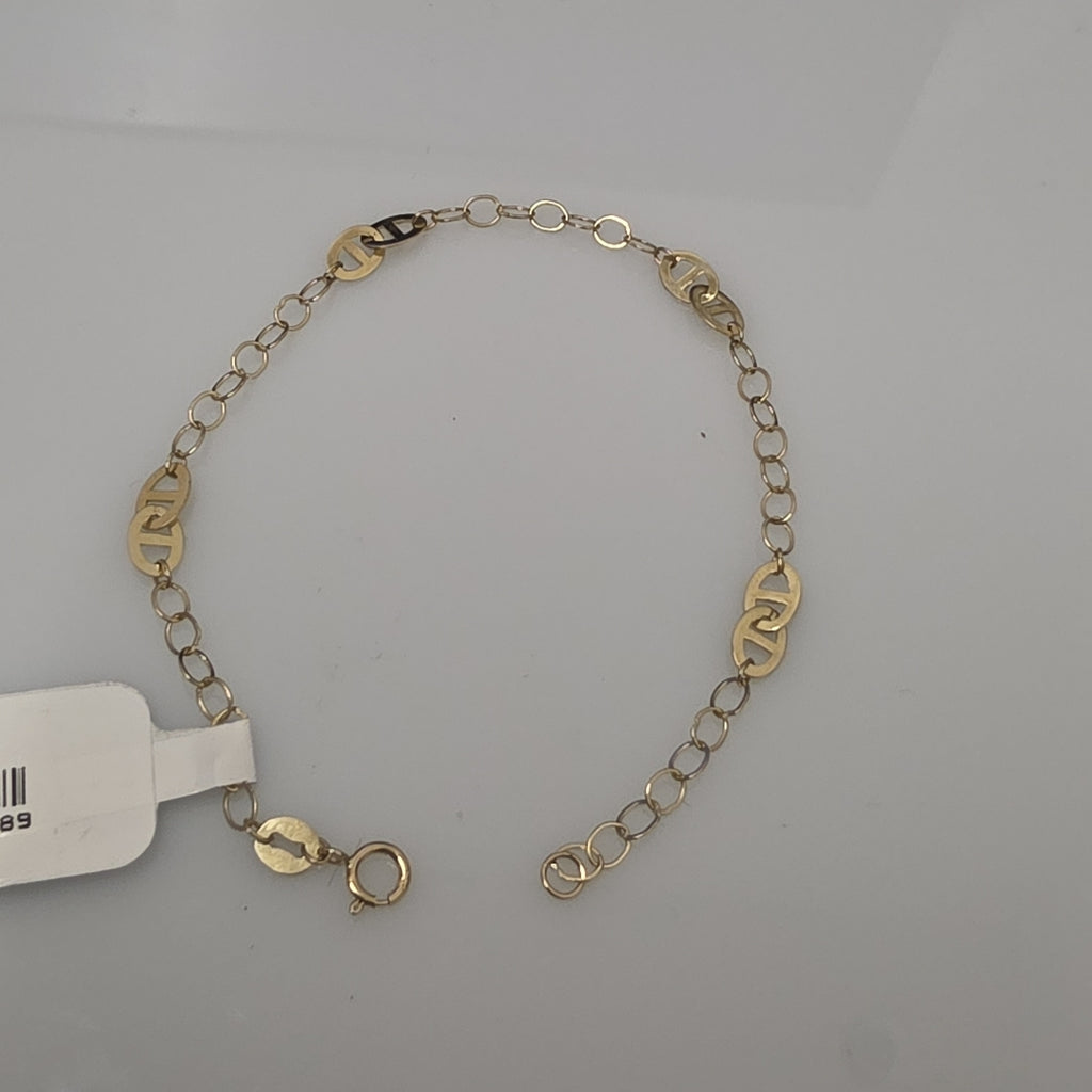 PULSERA ESPECIAL 14K 18 CM 1.5 GR (NUEVO)