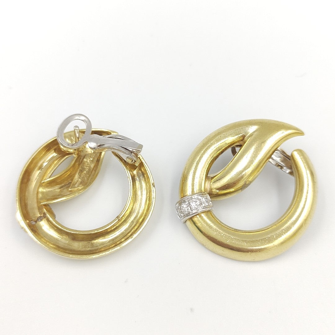 ARETES PAR ORO 18 K 12.8 GRMS (SEMINUEVO)