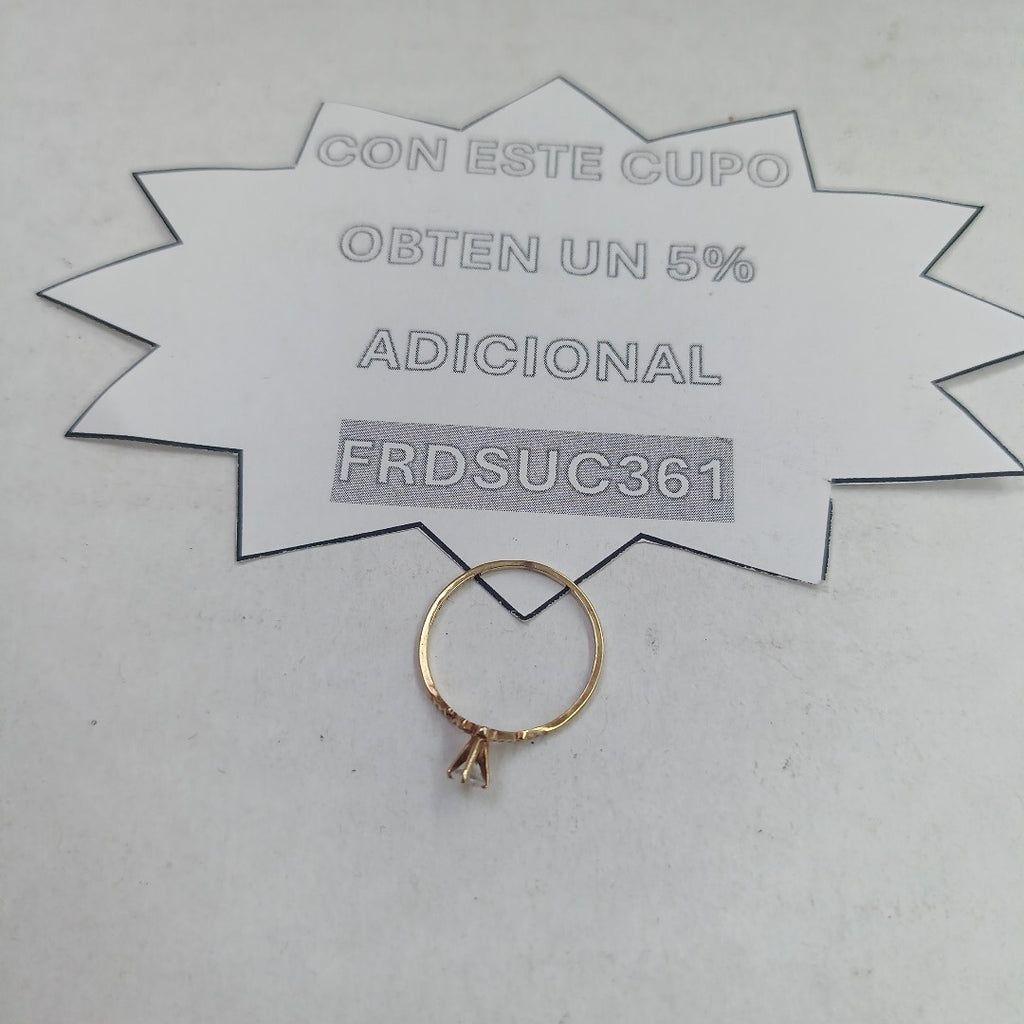 SOLITARIO ORO 14 K 1.1 GRMS (SEMINUEVO)