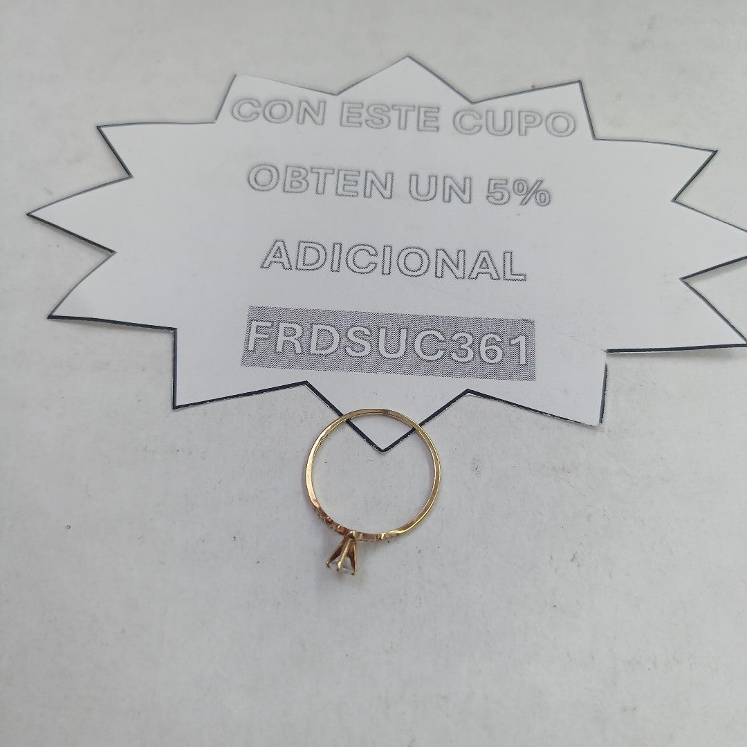 SOLITARIO ORO 14 K 1.1 GRMS (SEMINUEVO)