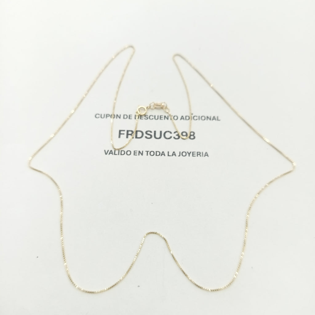 CADENA VENECIANO 14K 55 CM 1.7 GR (NUEVO)