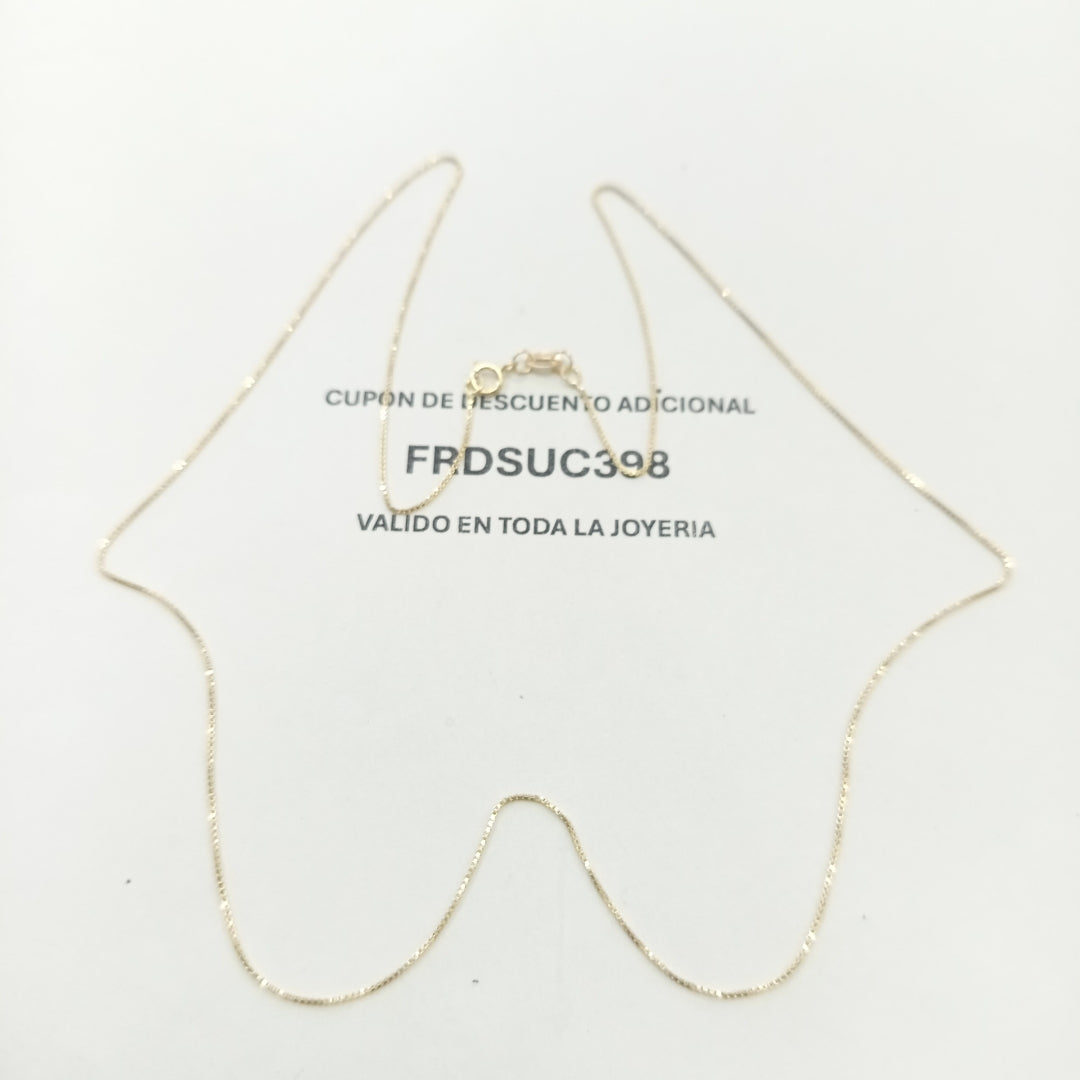 CADENA VENECIANO 14K 55 CM 1.7 GR (NUEVO)