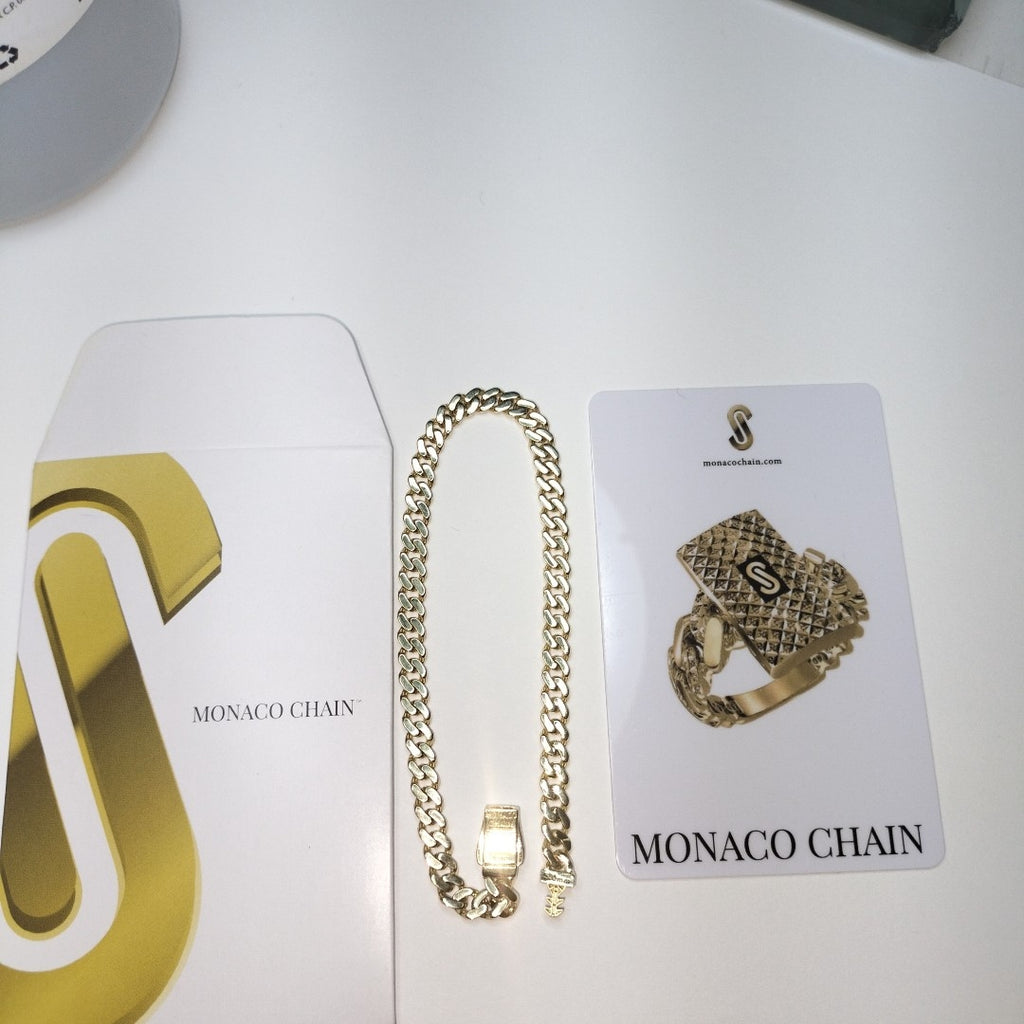 PULSERA CABALLERO MONACO ORO 14K 6.3 (NUEVO)