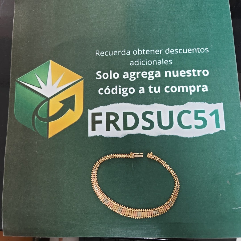 PULSERA ORO 14 K 8.5 GRMS (SEMINUEVO)