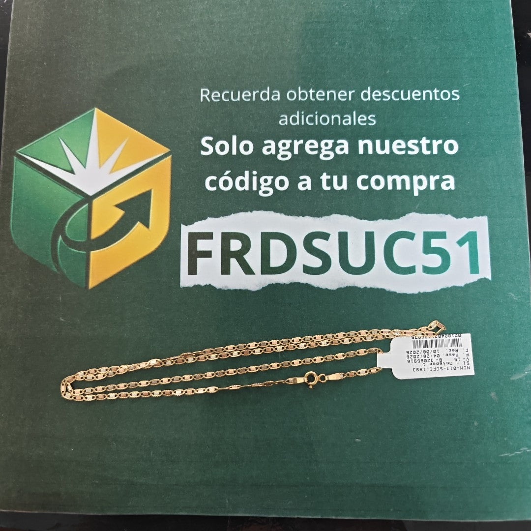 CADENA ORO 10 K 2.6 GRMS (SEMINUEVO)